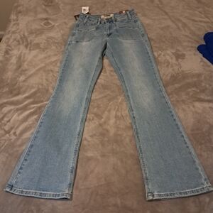 Rock&Roll Denim Womens High-rise Boot cut Jeans Cowgirl Size 26x32